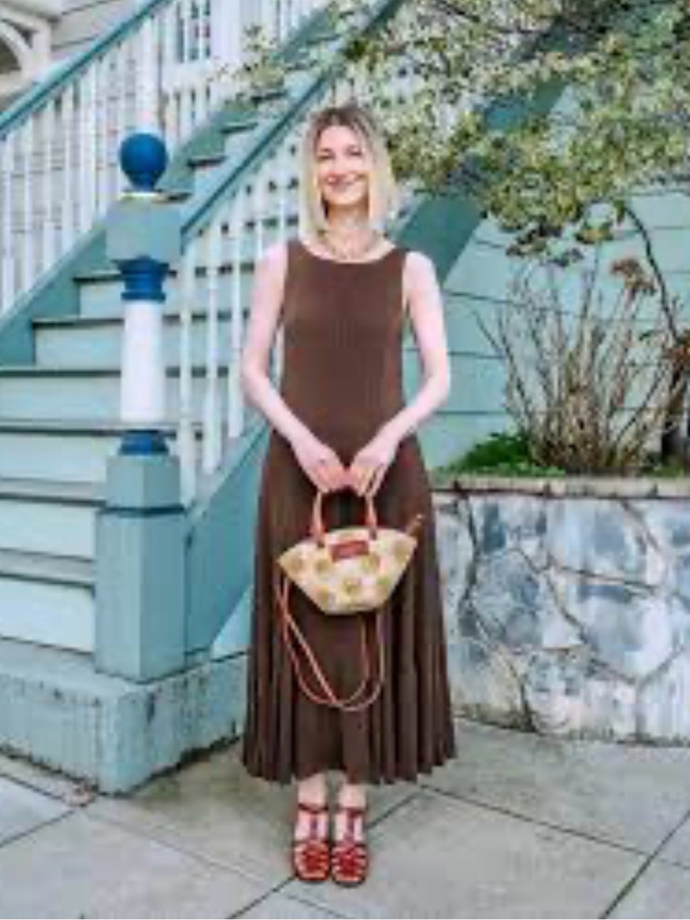 New With Tags Petite Studio NYC Gwynne Knit Midi Dress Sz MP